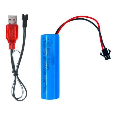 3.7V 1200mAh Rechargeable Li-ion Battery with JST Connector & USB Charger Cable | for RC Models, DIY Electronics & Robotics Projects-image-24