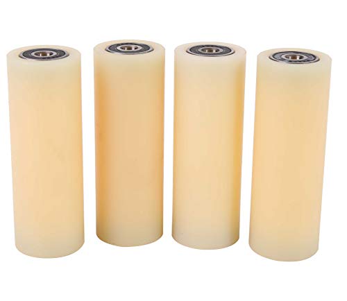 Roulettes pour transpalettes en nylon lot de 4 pour charge lourde 40-100-10
