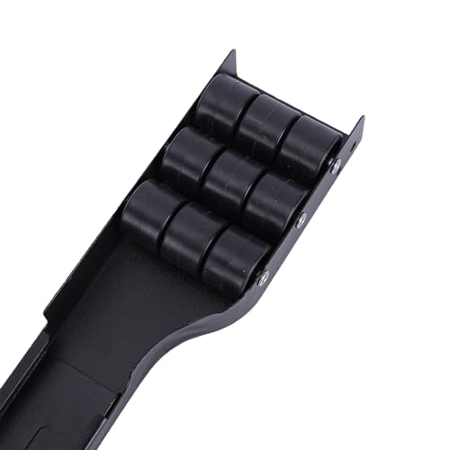 Curseur de déplacement d'appareils extensible robuste Zunate à roulettes noires - 8