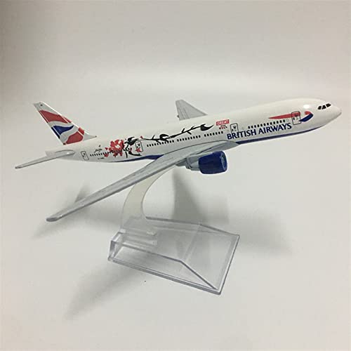 Modelo de avión Boeing B777 sin montaje réplica de metal duradera que no pierde color 6