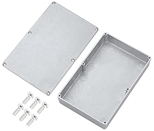 Material: Aluminum Diecast, Metal Color: Natural, Plain Unpainted Size: 7.40" X 4.70" X 1.46" Inches; 188 X 120 X 37mm Outer Housing Size Package: Includes 1pcs Housing, 6pcs Stainless Steel Screws Application: 1590DD Stomp Box Enclosure is used for ...