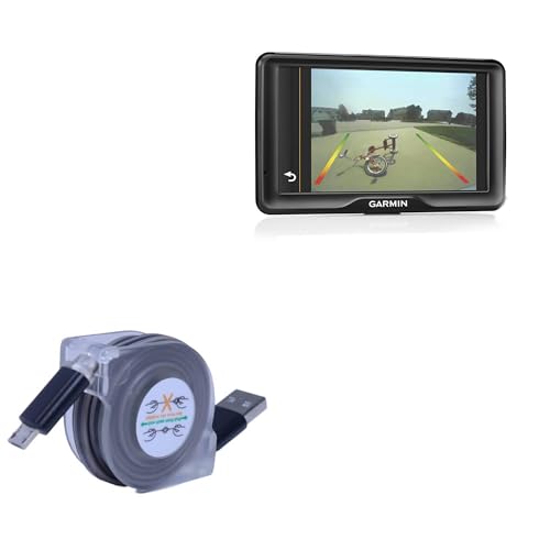BoxWave Cable Compatible with Garmin Nuvi 2798LMT - miniSync, Retractable, Portable Sync Cable