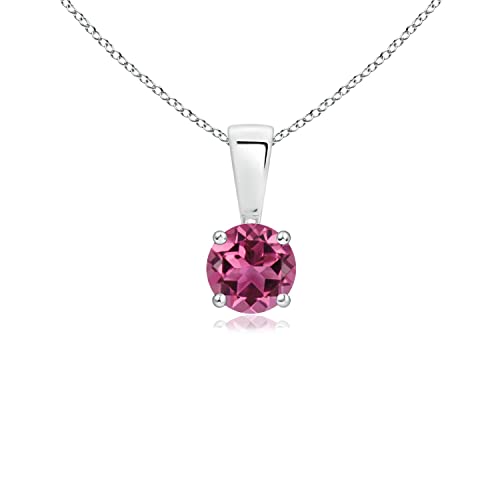 Angara Natural Pink Tourmaline Solitaire...