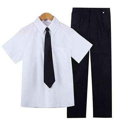 Japanese  School Girl Uniform Costume jk High School Students Clothes Set Womens Pleated Skirt Cute  Cosplay  Sailor Suit Set (Color :  Boy  set 2, Size : 4XL)