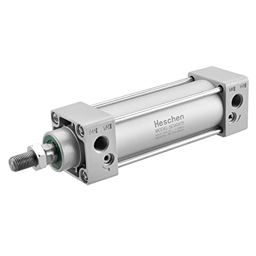 Vérin pneumatique Heschen SC 40-75 double effet pour automatisation industrielle