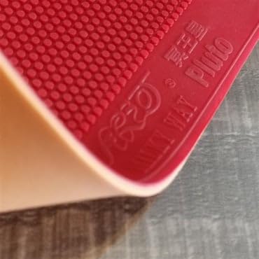 Yinhe Pluto Short Pimple Table Tennis Rubber, 1.5mm Sponge, Speed, Control & Anti-Spin Effect, Hybrid Pips for All-Round Offensive Play, Enhanced Spin Reversal & Stability. (Red 1.5mm) 2