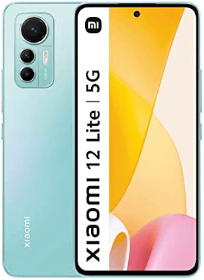 Xiaomi 12 Lite 5G + 4G LTE (128GB + 6GB) Global Version Unlocked 6.55" 108MP Triple Camera (Not for Verizon Boost At&T Cricket Straight) + (w/Fast Car Charger Bundle) (Lite Green)