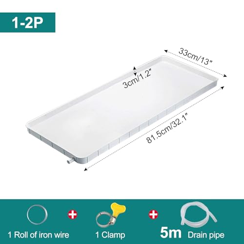 Bac de récupération en plastique robuste anti-fuite pour l'eau de climatiseur et pompe à chaleur - 3