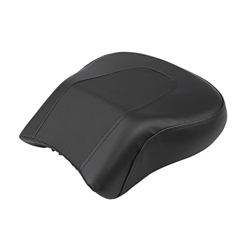 Cojín de asiento trasero para Softail Fat Boy FLSTF 2008-2014 en cuero PU negro 4