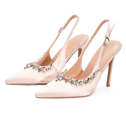 Women‘s Pumps Stiletto Heels Slingback Sexy Heels 4 Inch