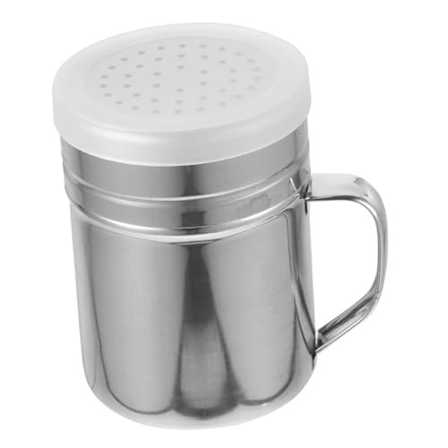 PRETYZOOM Recipiente Para Condimentos De Acero Inoxidable Bote Para Condimentos Con Asa Reutilizable Para Usar Espolvoreador Para Azúcar