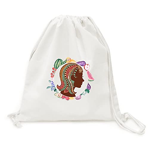 Sac en tissu pliable virgo constellation et symbole du zodiaque pour fruits