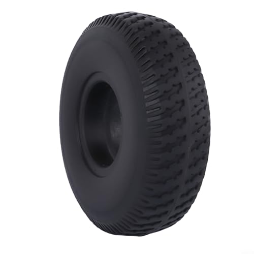Pneumatico Solido 10 Pollici Per Carrello E Scooter | Misure 4.10/3.50-4, 260x85, 3.00-4 | In Gomma Resistente, Nero