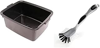 Addis Plastic Butler Large Rectangular Bowl, Soft Black, 12.5 Litre ,505607