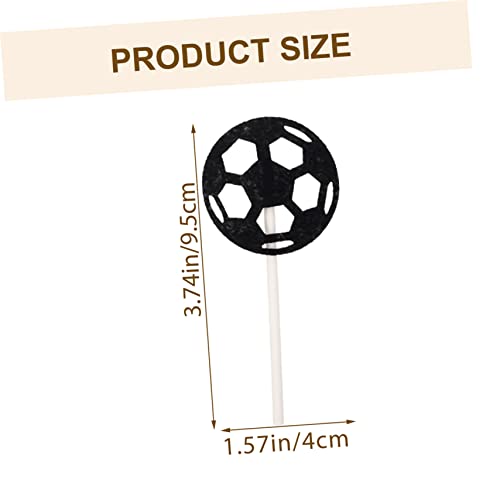 ABOOFAN 24 Pçs Suprimentos De Cupcake Bolas Temáticas De Bebê Para Topper Decoração Tema Esportes Fa