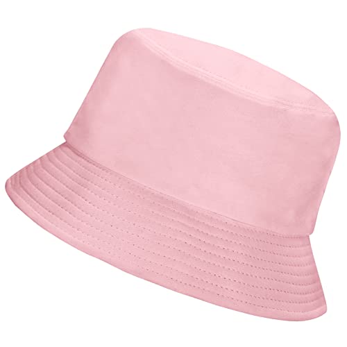 Image of Rosoz 1 & 2 Pack Bucket Hat for Women Men Summer Travel Beach Sun Hat Outdoor Cap Unisex Bucket Hats