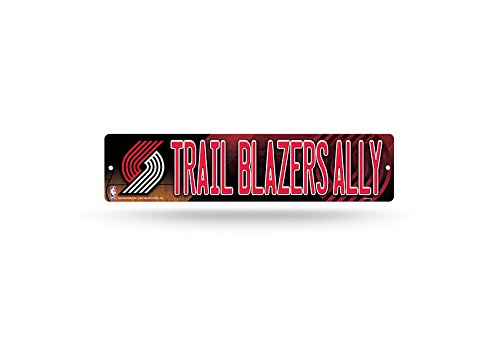 Rico Industries NBA Portland Trail Blazers 16-Inch Plastic Street Sign Décor