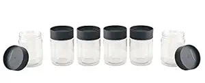 Cello Modustack Airtight Plastic PET Canister Set, 6 Pieces, 750 ml, Clear