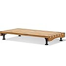 Prosumer's Choice Stovetop Cover Bamboo Cutting Board | Premium, Sustainable, Expands Kitchen Space, Easy to Clean - with Adjustable Legs and Juice Grooves