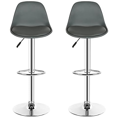 LAYSSAA Taburete Alto para Cocina/Bar Regulable en Altura, Pack 2 Cover