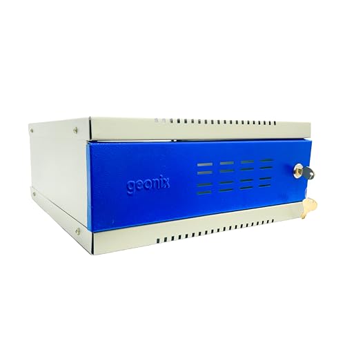 Image of Geonix DVR Rack Mini 2 U| Wall Mount Network Server Rack | NVR Cabinet Box with Lock | 0.4 mm Metal Thickness