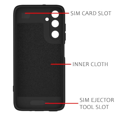 Image of Back Cover | MagFit Ring Design (Non-Magnetic) | Shockproof Protection | Anti-Slip Grip | Raised Camera Edges | Slim Protective Case for Samsung Galaxy A17 5G / F17 5G / M17 5G (Matte Black)