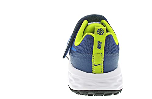 Nike Little Kids Shoes Revolution 6, Mystic Navy/Photo Blue-Atomic Green, DD1095-401, 28 EU (11C US)