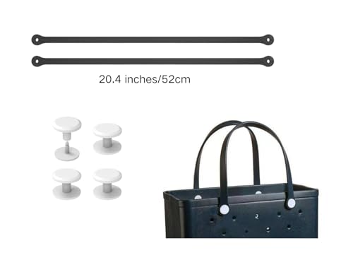 Image of Replacement Straps for S /M Rubber Beach Bag, Replacement Handles with 4 Snaps, EVA Bag Strap Replacement