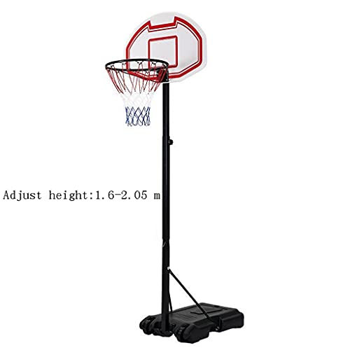 Draagbare basketbalhoepel, doelen en staan met in de hoogte verstelbare hofbasketbalring voor kinderen en volwassenen - Image 3