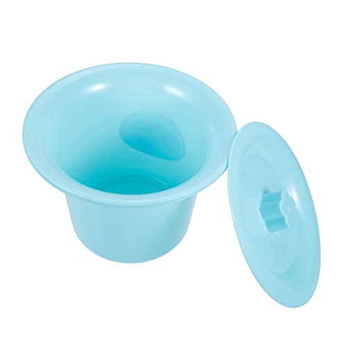 GOOHOCHY Portable Adult Urinal Spittoon for Men Pee Bucket Cover Plastic Chamber Pot for Elders Drop-Resistant