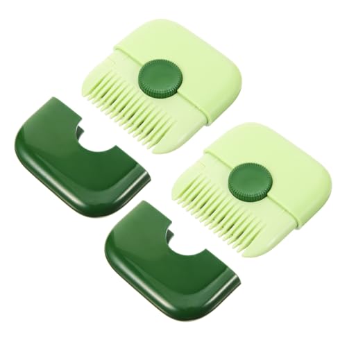 Homoyoyo 2piezas Cortapelos Manual para Mujer Removedor de Puntas Abiertas Peine Recortador de Flequillo para Hogar Herramienta de Corte de Cabello Portátil