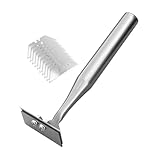 Lebensmittel Schaber Küchenhelfer | Ergonomischer Griff und rostfreies Gerät - Reinigung Mit Schaber Werkzeug - Für Zuhause, Innenbereich, Kochgeschirr, Wand, Aufkleber, Ecken,