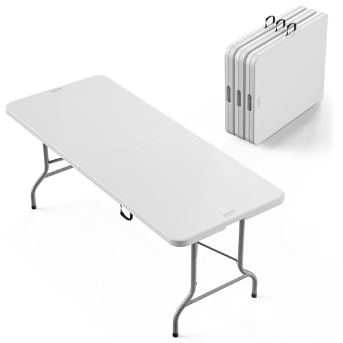 6-Foot White Folding Tables