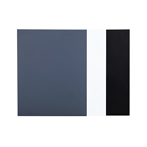 Jjc 10" X 8" Pvc White Balance Card Set For Achieving Perfect Color Balance In Your Photos - Including An 18% Neutral Grey Card, A White Card And A Black Card #TOP4