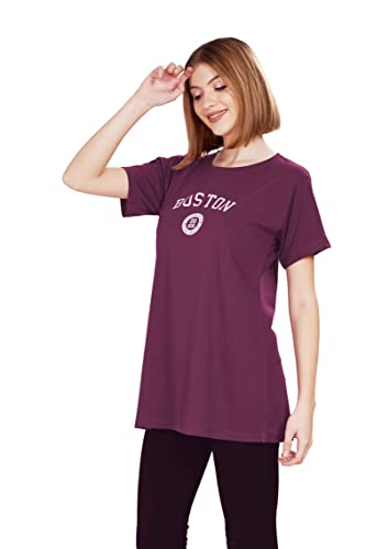 Image of WEET Women's Cotton Long Printed T-Shirt