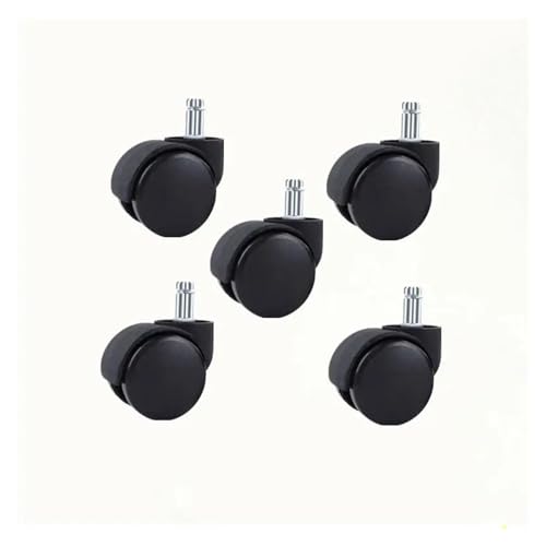 Lot de 5 pieds de meuble pour fauteuil roulant, roue universelle anti-rotation ordinateur ergonomique