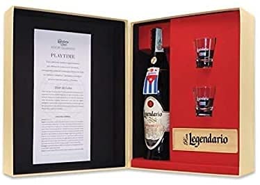 Confezione Regalo LEGENDARIO RUM ELIXIR 7 ANNI, 0,7 L, CONFEZIONE REGALO CON BICCHIERI LUXURY COLLECTION PLAYTIME