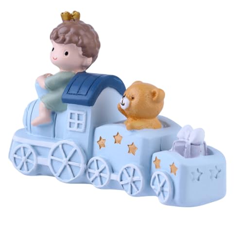 Gatuida Adorno para Pastel Tren Decorativo Infantil Tamaño Pequeño Vinilo Rosa Fiesta Cumpleaños Decoración Escritorio Habitación Niños