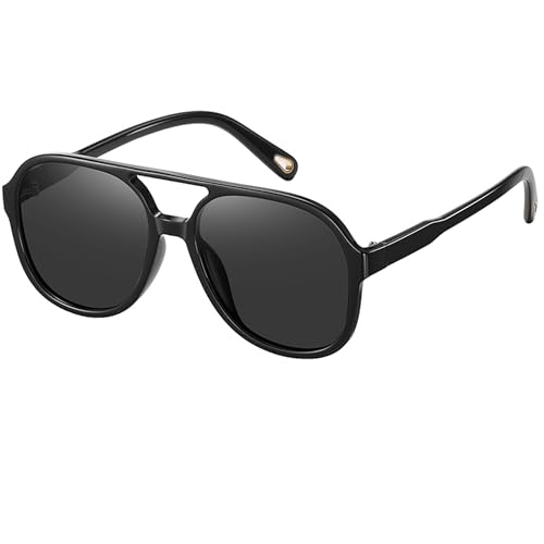 Image of Onrtry Retro Polarized Aviator Sunglasses for Women Men Classic 70s Vintage Trendy Square Sun Glasses Shades