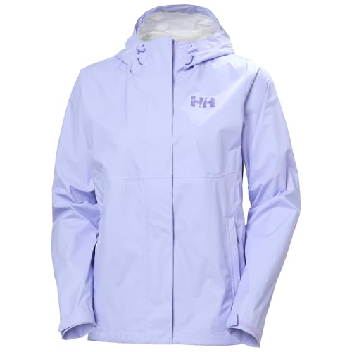 Helly-Hansen Loke Jacket Women's 2.0 - Waterproof, Windproof, Breathable, Seam-Sealed with Ventilation & Adjustable Hood, 698 Bright Lavender - M