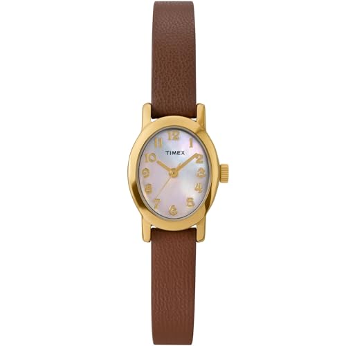 Image of Timex Women's Cavatina Watch - TPearl Dial Gold-Tone Case