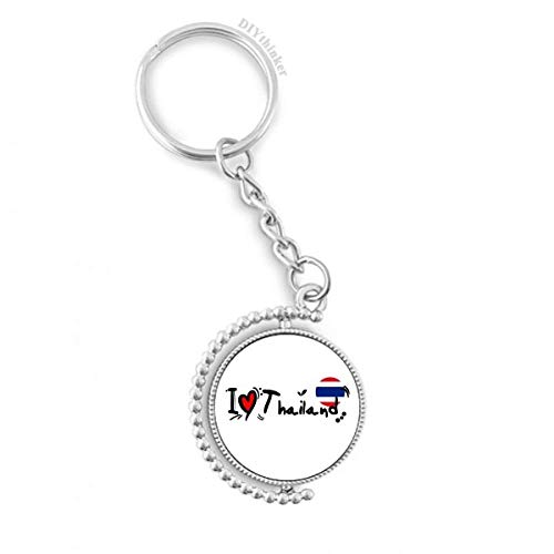 Thaïlande porte-clés rotatif Amour Coeur : ne perdez plus vos clés de voiture dans votre sac