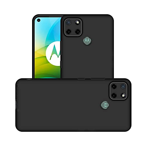 Image of Case Creation Liquid TPU Silicone Cover for Moto G9 Power Soft Case,Anti-Dirty Slim Case Frosted Matte Cute Candy TPU Raised Bezel (Splash of Color) Back Case Cover for Motorola Moto G9 Power -Black