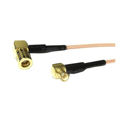 Cable MCX macho a SMB hembra en ángulo para conectar antenas en chasis estrechos 2