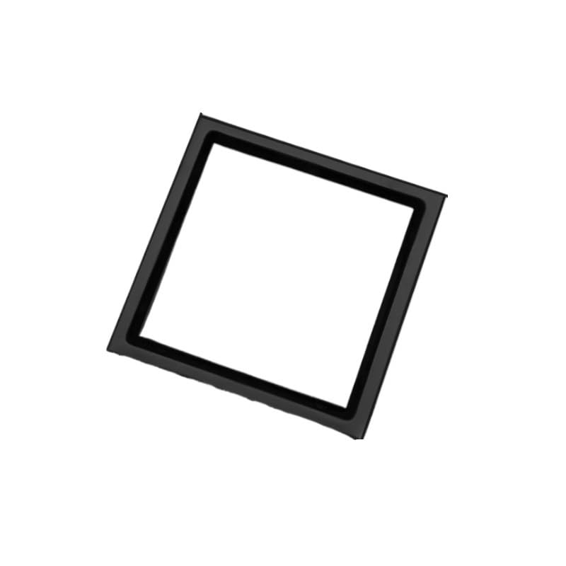 Sumidero Ducha Desagüe de Piso de Ducha de baño con Rejilla incrustada Invisible de 15 cm x 15 cm de Acero Inoxidable 304 Desagüe de Piso Cuadrado Filtro Desague Ducha(Matte Black)