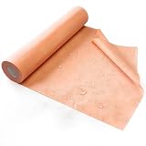 3.3 FTx131.2 FT Waterproof Membrane for Shower, 432.9Sq FT, 24.8 mil Thick, Waterproofing Membrane, Polyethylene Fabric Roll, Easy to Cut for Bathroom, Kitchen, Sauna, Walls and Wet Areas