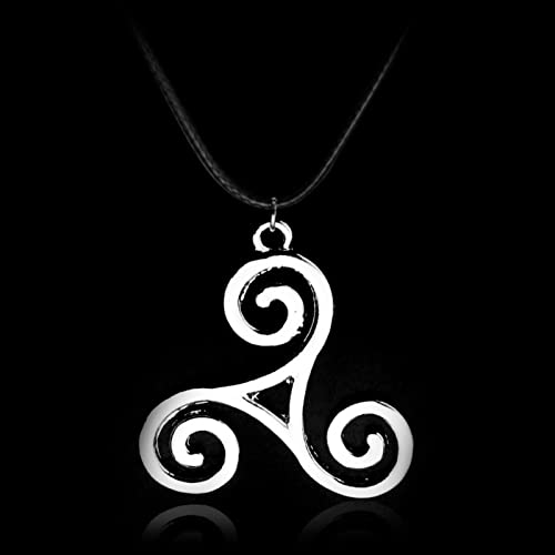 XJruixi Collier Teen Wolf Triskele Triskelion Allison Argent Pendentif Bijoux pour Homme et Femme en Gros