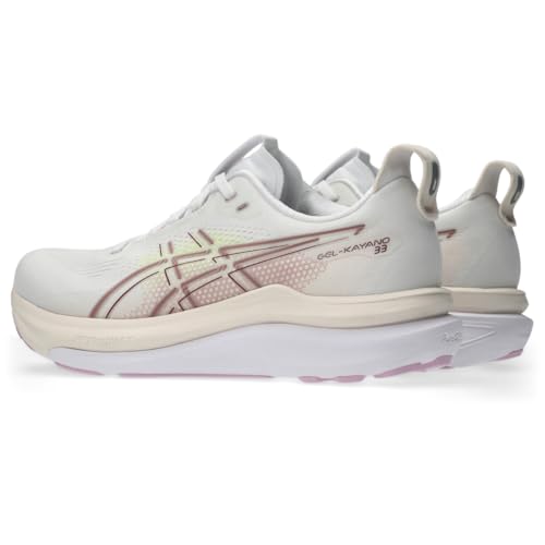 ASICS Women's Gel-Kayano 33 Running Shoes, 6.5, White/Hazy Lilac by ASICS - Used condition - Image 3