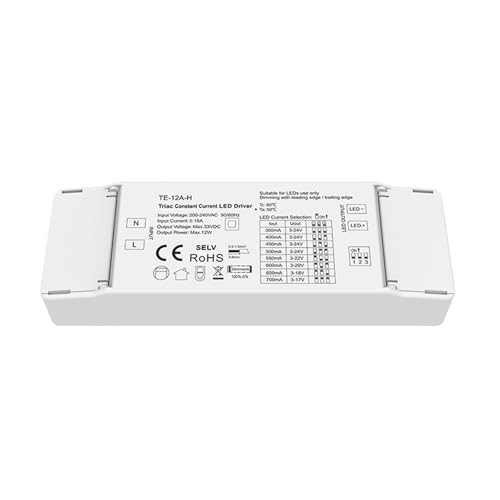�o�����T�C���X�^��d��LED�h���C�o100-700mA 12W�����\�d���A�_�v�^AC 220V 230V�Ɩ��g�����X(350-700mA LED Driver)