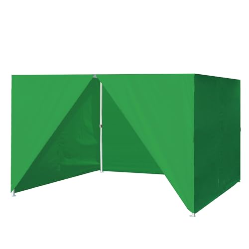 Eurmax USA Full Zippered Walls Canopy Sidewall for 8x8 Easy Pop Up Canopy Tent,4 Walls ONLY(Kelly Green)